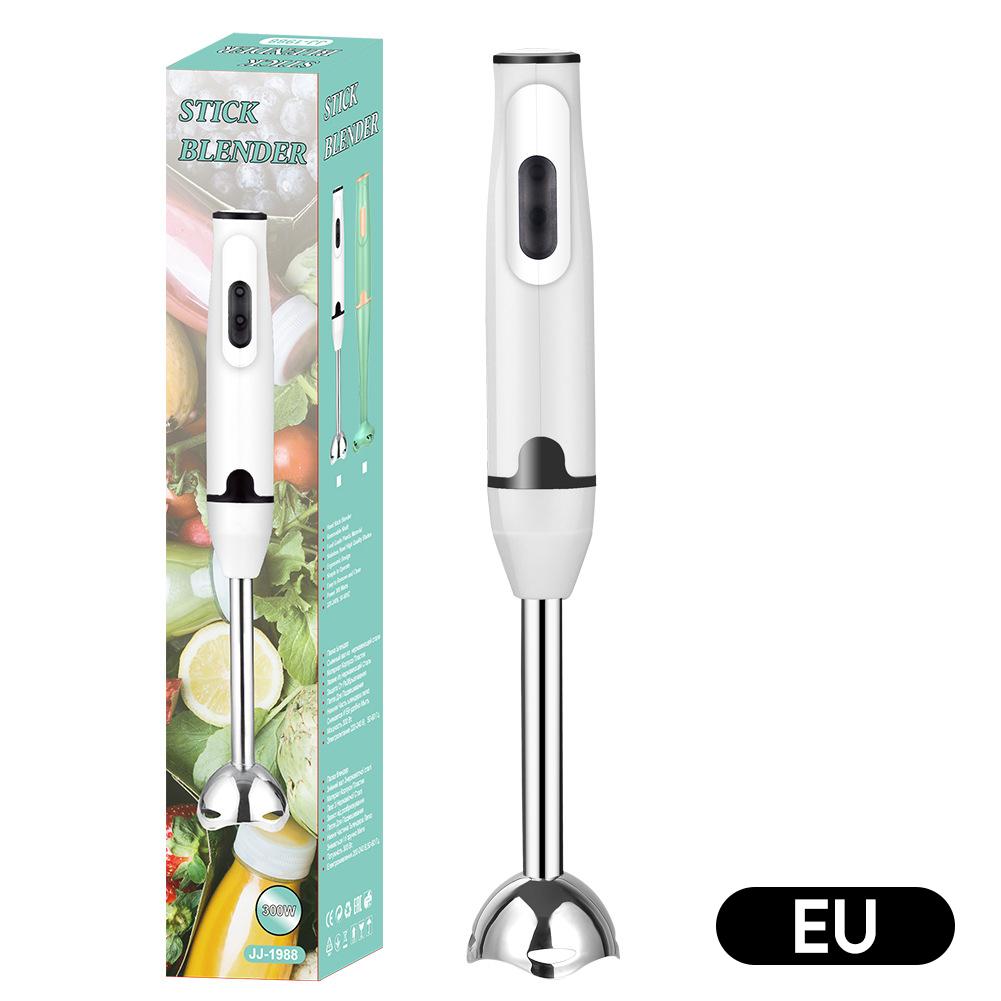 Multifunktionaler elektrischer Mixer, EU-/US-/UK-Stecker, Rührstabmixer, Stabmixer aus Edelstahl, Lebensmittelqualität zum Backen von Babynahrung, Küchenwerkzeug EU White-Black