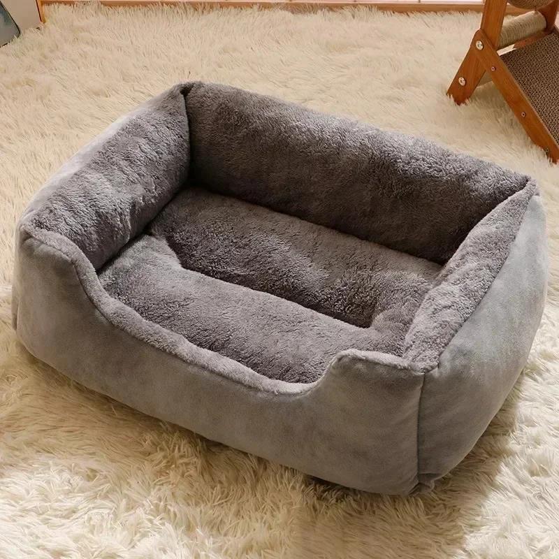 Warmer Verdicktes Katzenbett Halbgeschlossenes Katzenhunde-Bett Haustier Kätzchen Haus Haustier Tiefschlaf Katzenbett Bett für Katzen Hunde Plüsch Haustier Katzenbett 30x45cm