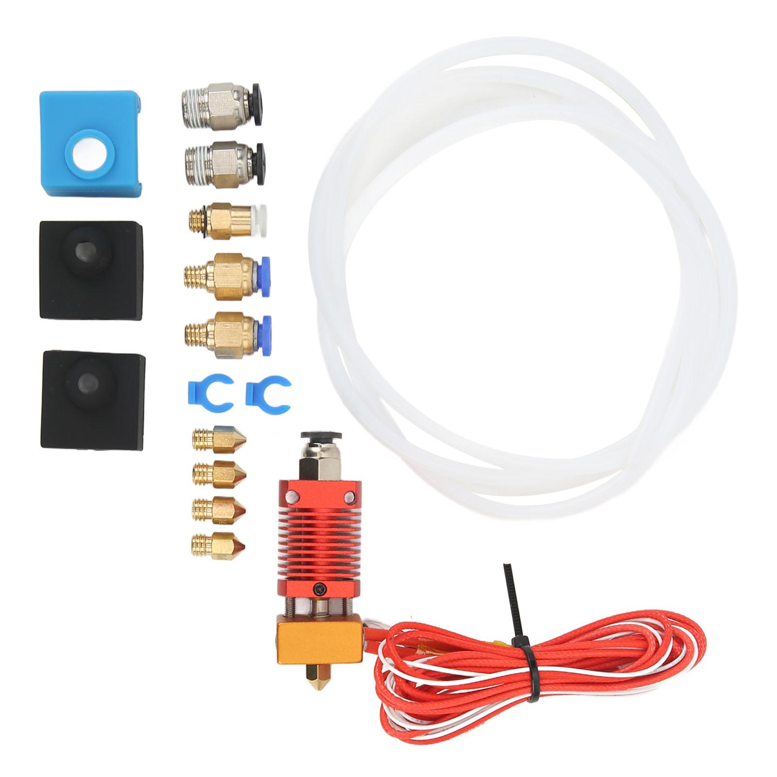 Montiertes Hotend-Kit für Ender 3 mit Pneumatikanschlüssen Thermistor Heizelement MK8 Düse