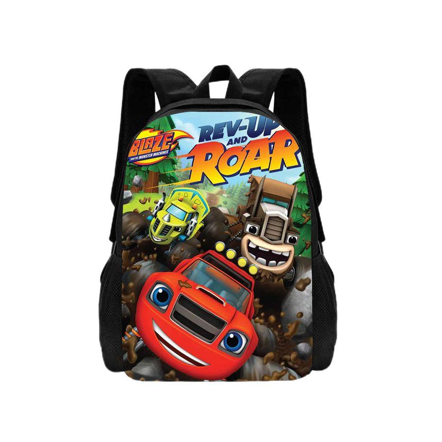 Blaze und die Monster-Maschinen Rucksack Kinder Kleinkind Kindergarten Schultaschen Kawaii Jungen Mädchen Kinder Cartoon Schultaschen black