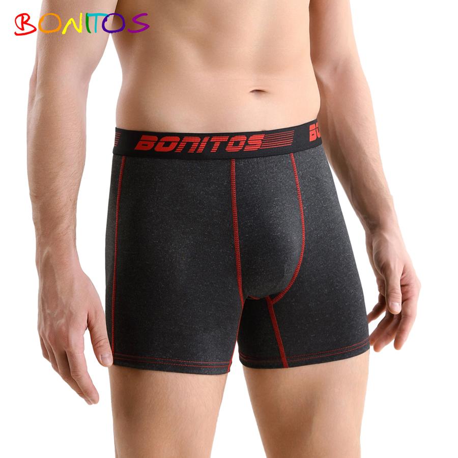 BONITOS Herren-Unterhose, bequeme Unterwäsche für Herren, Boxershorts XL schwarz