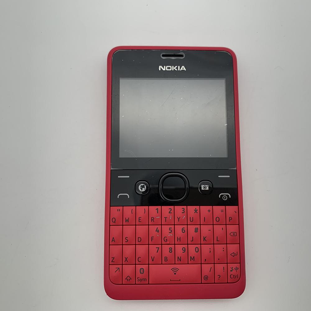 Generalüberholtes Nokia Original Nokia Asha 210 2013 Mobiltelefon mit 2 SIM Dual SIM Simple Set rot