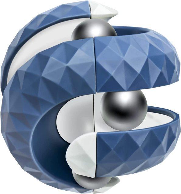 Dekompressionsspielzeug Kinder Orbit Ball Cube Anti-Stress-Sensorspielzeug Zappelspielzeug für Kinder Spinner Geschenke für Kinder Fokustraining blau