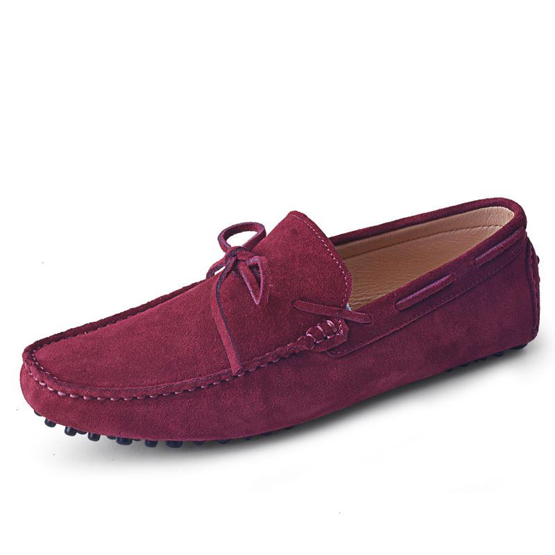 Mode Echtes Leder Herrenschuhe Nubukleder Herren Slipper Mode Übergröße Frühling Herbst Herrenschuhe Freizeitschuhe 9 Farben Größe 38-46 8