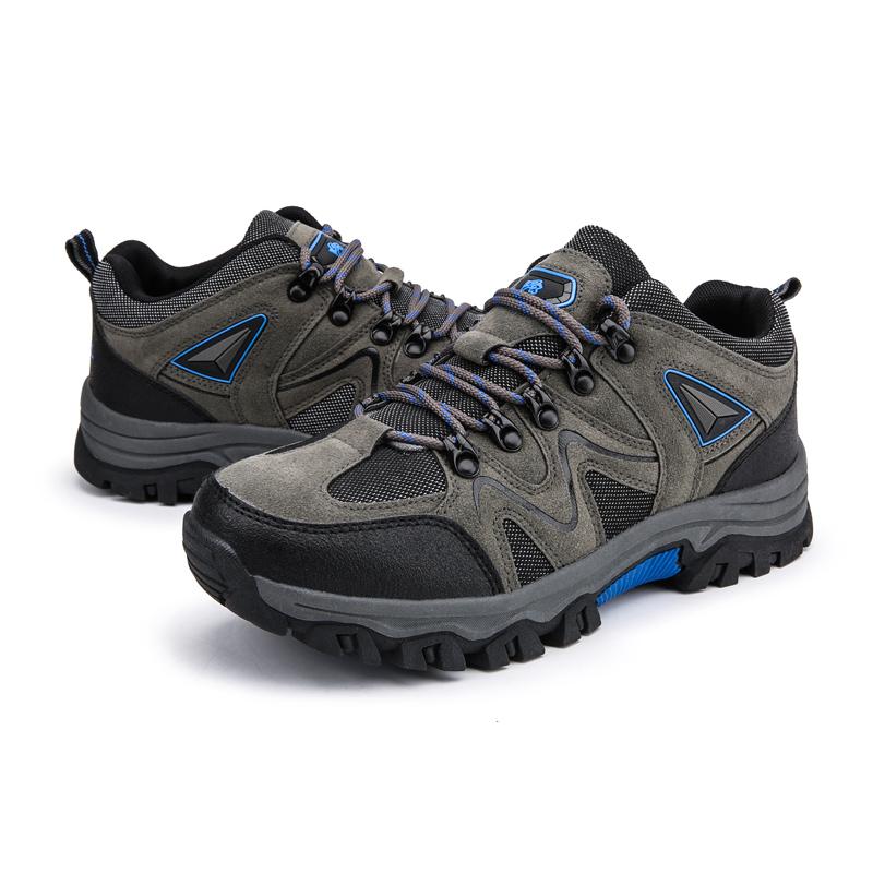 Neue Wanderschuhe, wasserdichte Sportschuhe, Übergröße, Herren-Wanderschuhe, 39–47 39 grau