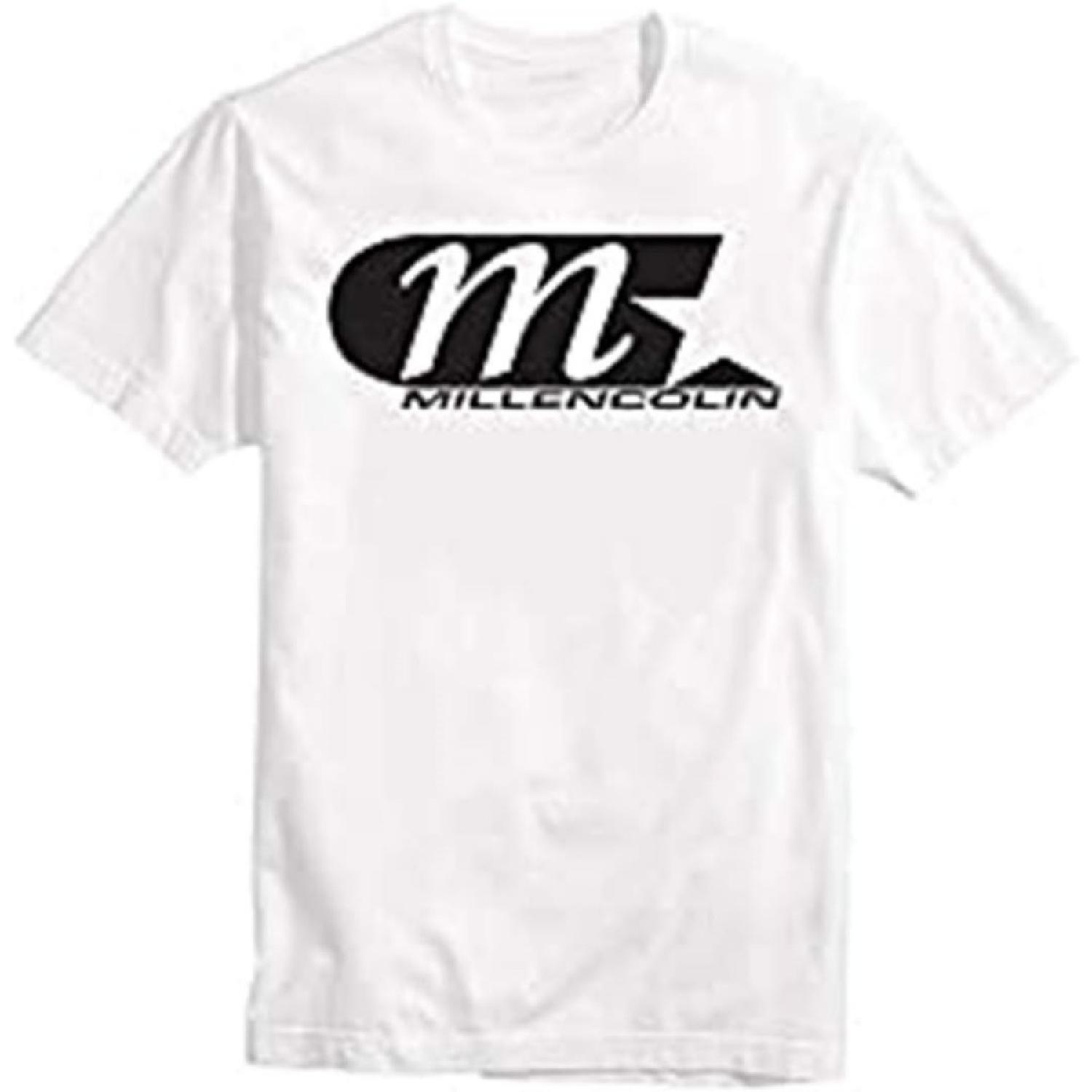 NJUDE Skate Punk Band Lagwagon Pennywise NOFX Millencolin Logo für Herren Kurzarm M weiß