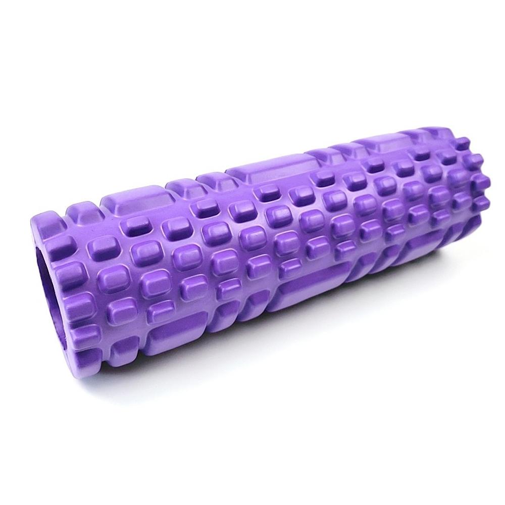 30 cm Yoga-Säule, Fitnessstudio, Fitness, Schaumstoffrolle, Übung, Rückenmassagerolle, Yoga-Rolle, Heimfitnessgeräte violett