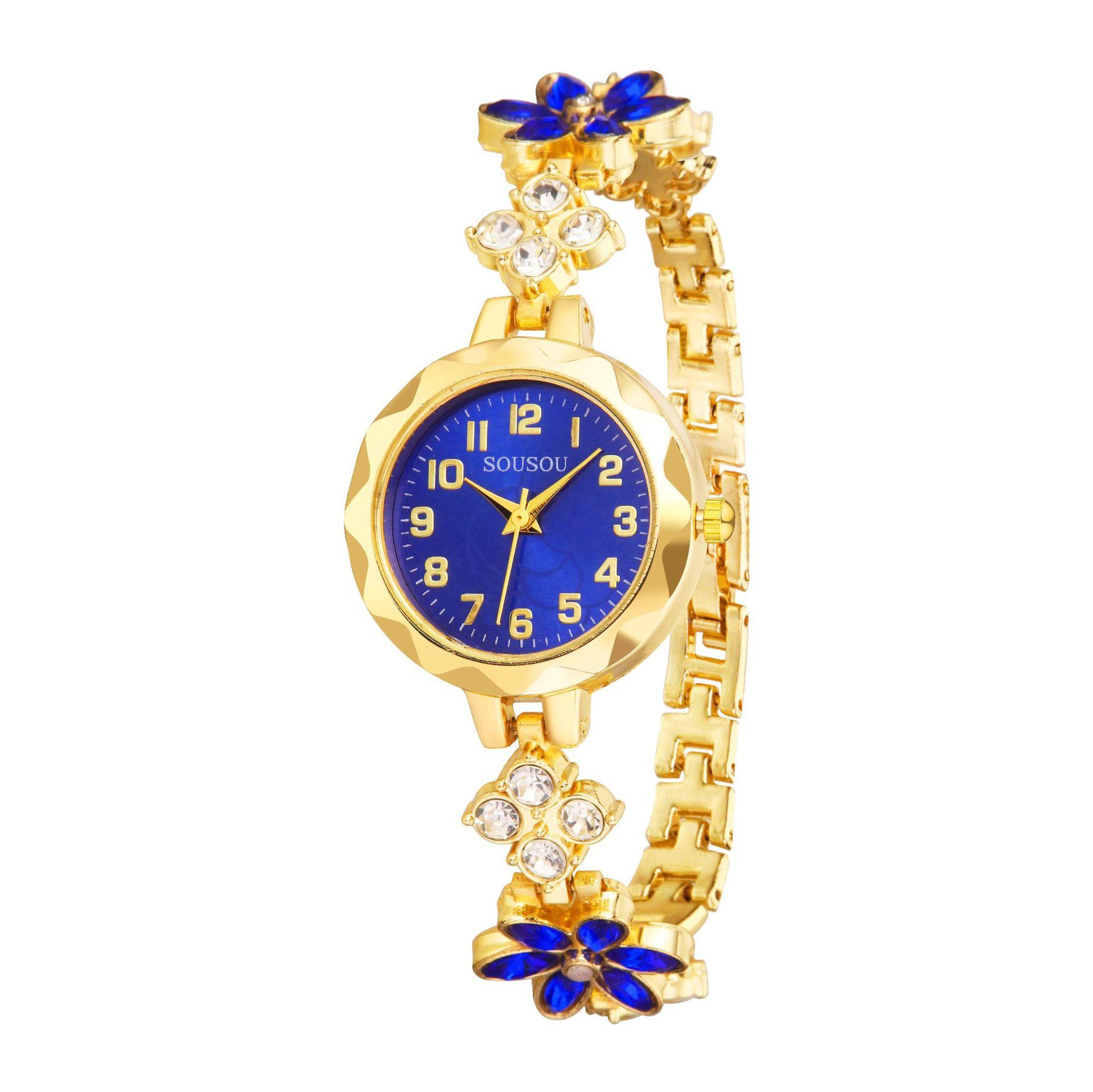 Damenuhren Kristall Strass Armband Armbanduhr Damen Quarzuhr