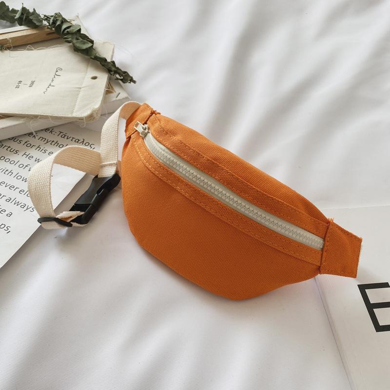 Kinder Tasche Mode Niedlichen Baby Kinder Tasche Mädchen Junge Fanny Pack Kleinkind Taille Packs Gürtel Tasche orange