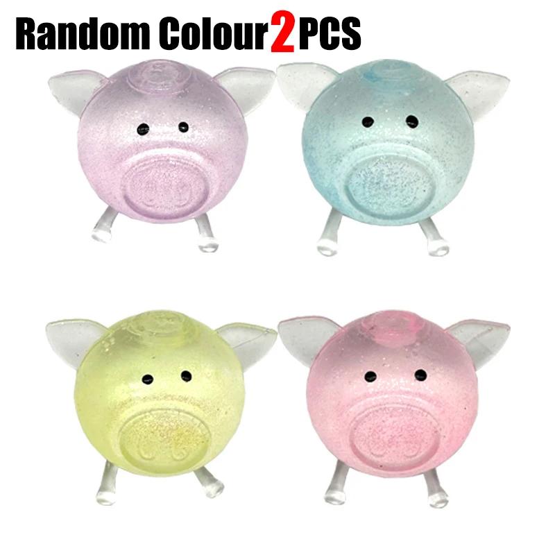 Quetschspielzeug Schwein Ball Spielzeug Anti Stress Knete Kinder Geschenk Kawaii Fidget Spielzeug Kreatives Design ideal für Studenten Kinder