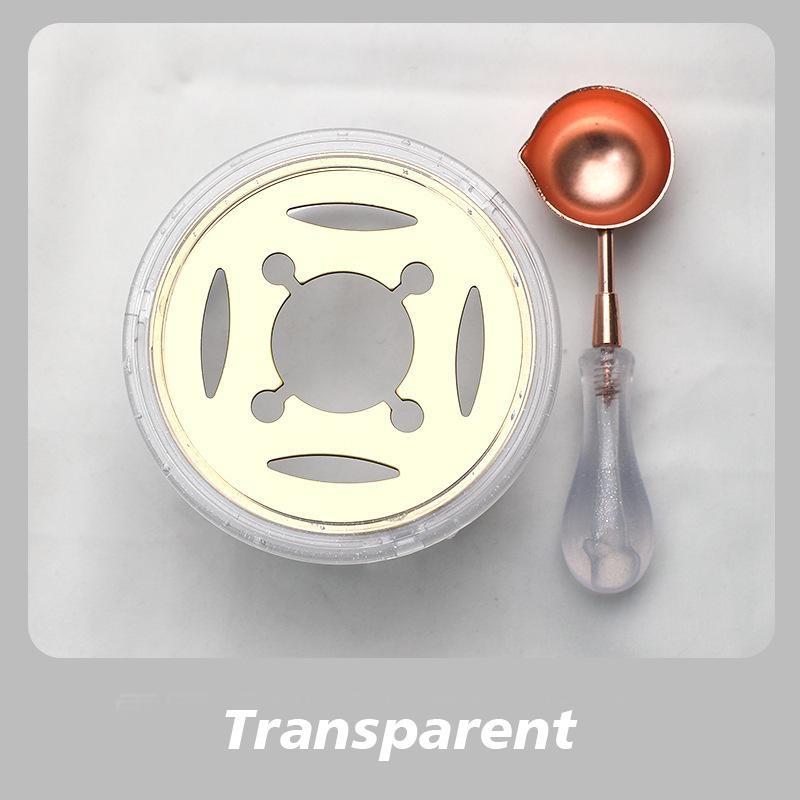 1 Set Wachssiegel-Stempel-Set, Lackofen, Feuerfarbe, Siegelzubehör, Wachslöffel, Siegellack, Schmelztiegel, DIY-Bastelbedarf weiß