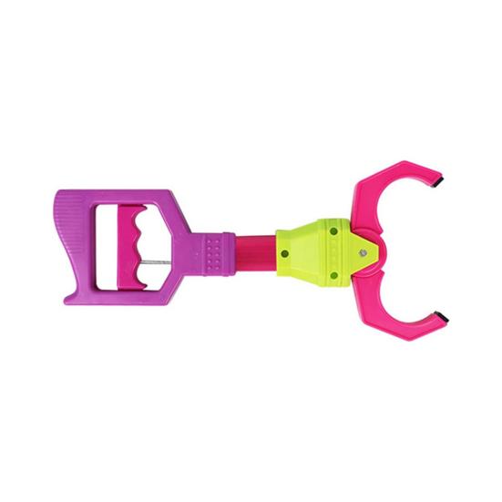 Kinder Krallen Greifer Spielzeug Verstellbarer Kunststoff Roboterarm Aufnahmewerkzeug Simulierte Mechanische Hand Kinder Greifer Hand Interaktives Spielzeug rosa