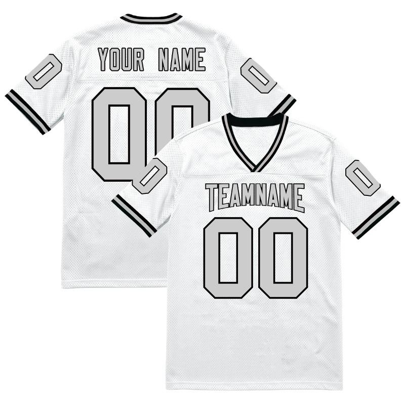 Individuelles American Football 3D-gedrucktes Polyester-Trikot Teamname Nummer aufgenäht Football-Shirt Netz atmungsaktiv Rugby-Trikot 3XL