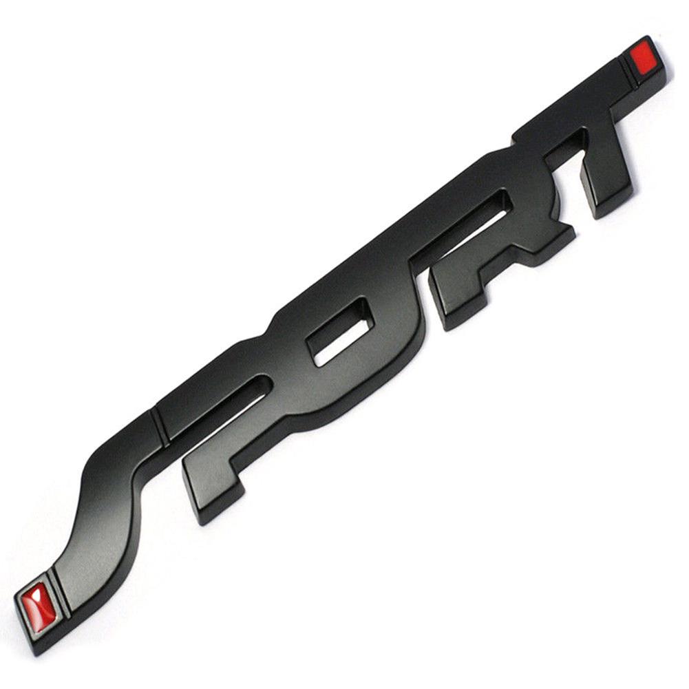 Autozubehör SPORT Kofferraum Kotflügel Abzeichen Metall Fahrzeug Aufkleber Aufkleber Dekoration schwarz