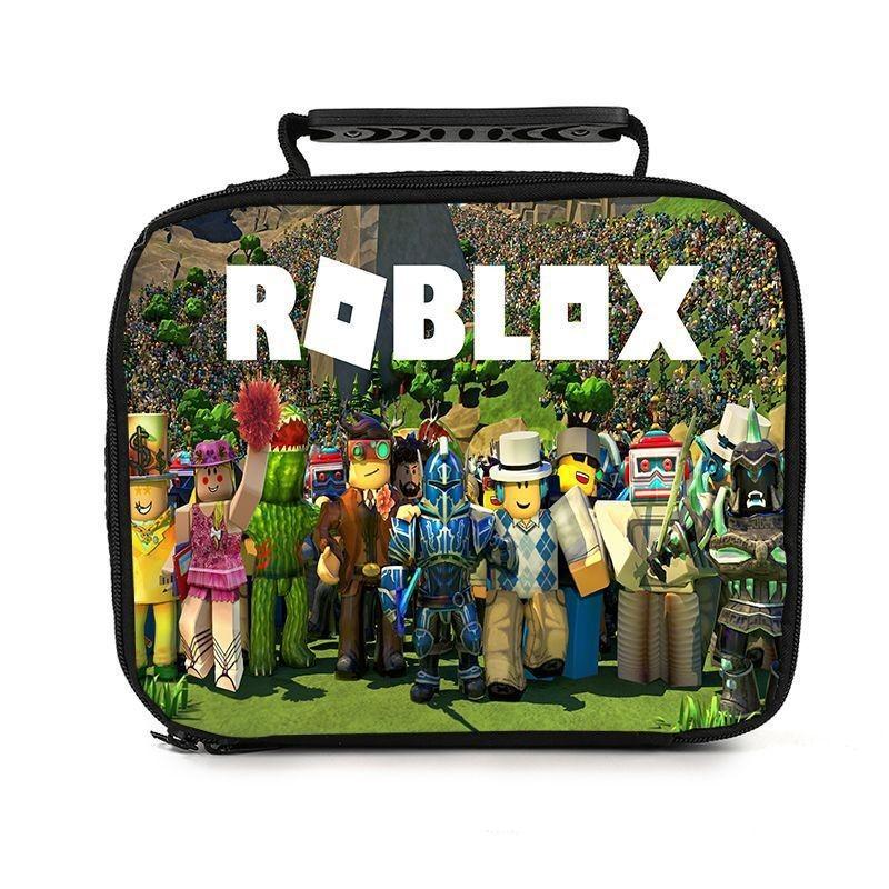 Roblox Tragbare Lunchtasche für Schüler Isolierend und Geräumig Green