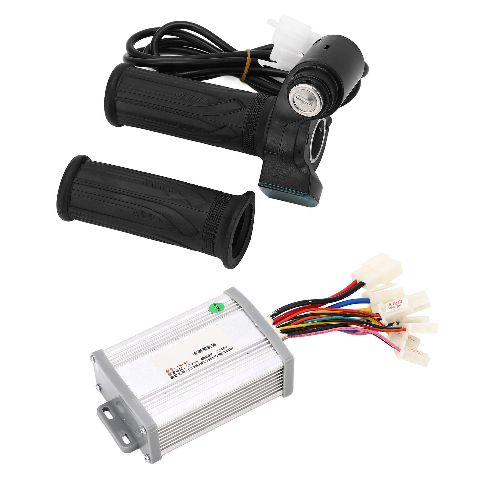 Fahrrad-Motor-Controller-Kit, 36 V, 800 W, Drosselklappenleistungsanzeige, stabiler Bürstenmotor-Controller für Heimwerker