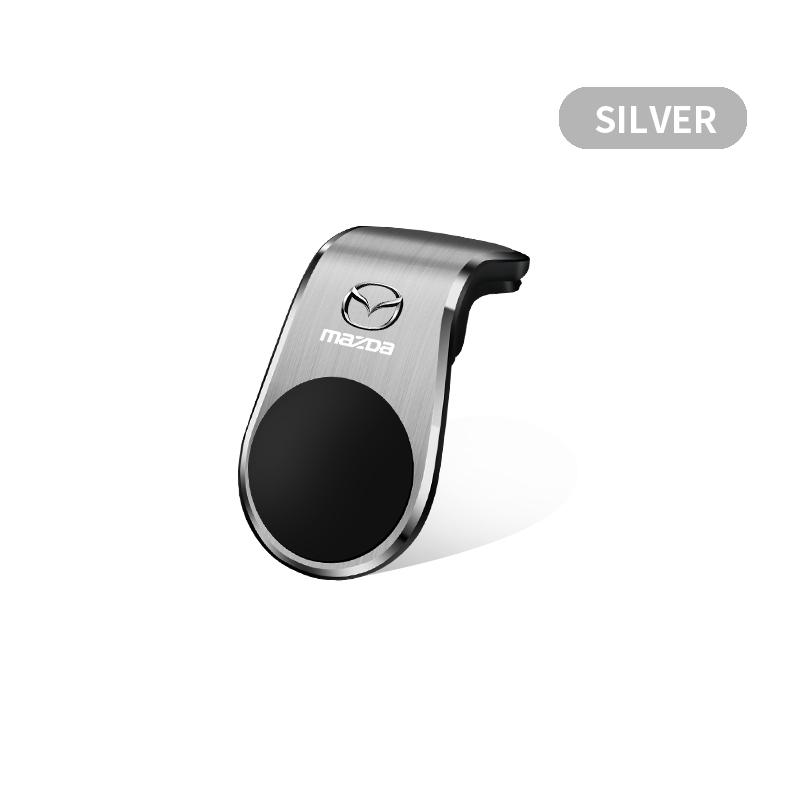 Auto Magnetische L-förmige AMG Plakette Auto Spezifische GPS Handyhalterung Autozubehör Für Mazda 3 6 CX5 2 CX3 CX9 MX5 RX8 Axela Demio CX5 2 Axela Demio Atenza GJI Mazda weiß