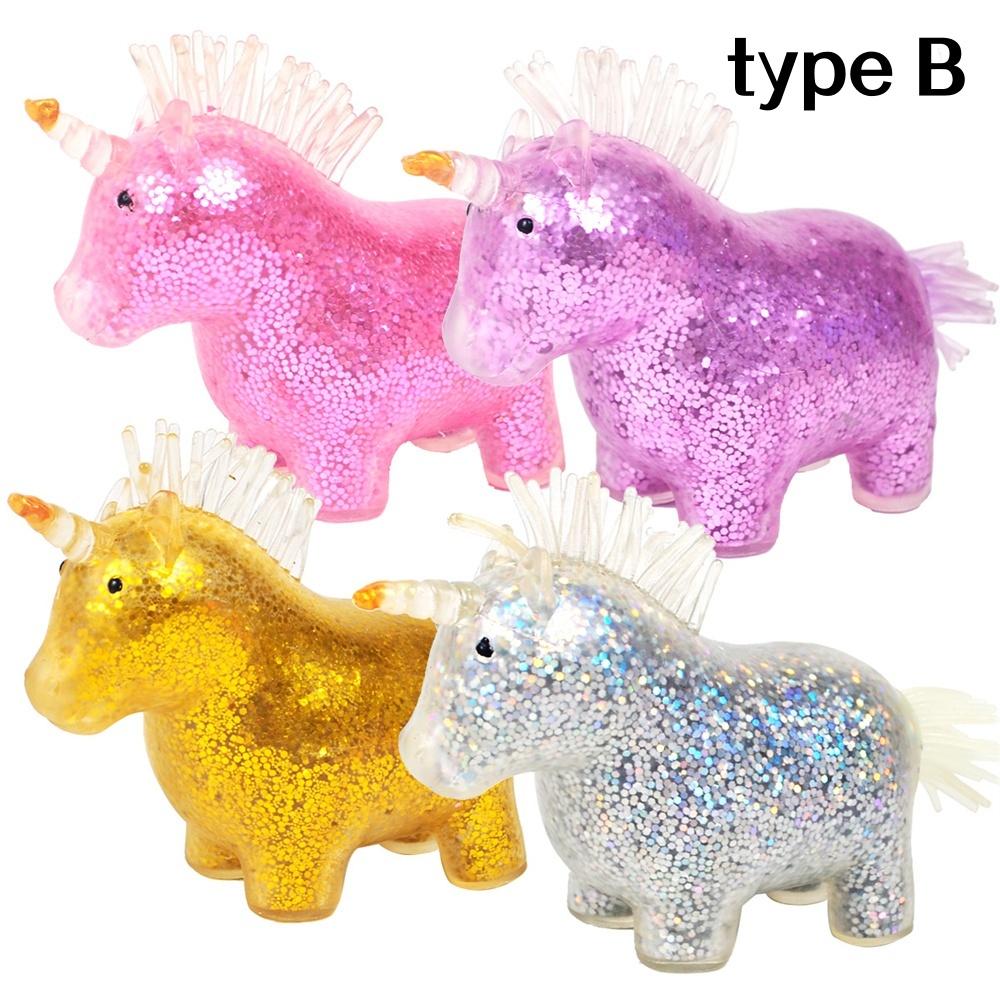 Einhorn Squishy Stressabbau-Bälle für Kinder mit Konzentration & Autismus Dehnbare Tiere Stressspielzeug Partygeschenke Squishy Fidget Spielzeug