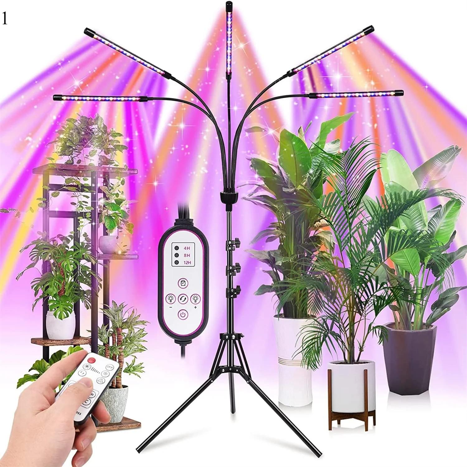 1 Stück 3 Farben Stativ USB Phyto Lampe Vollspektrum Hydroponik Glühbirne LED Wachstumslicht Zimmerpflanzen Lampe Gewächshaus Gemüse Blume Phyto Lampe