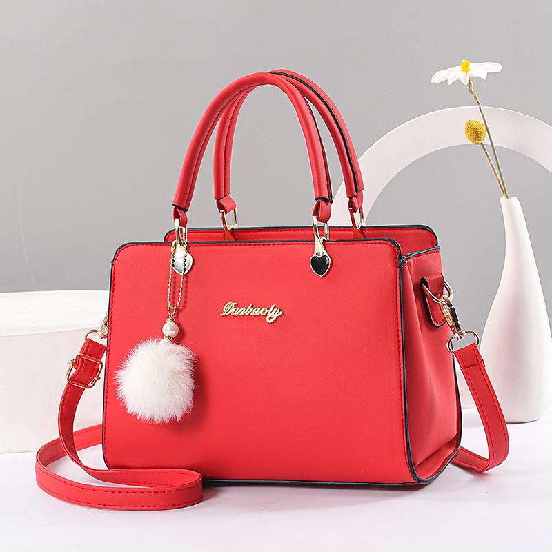 Tasche frauen Tasche 2022 Neue Mode Atmosphäre Diagonal Schulter Tasche frauen Handtasche Tasche 24x13x18cm rot