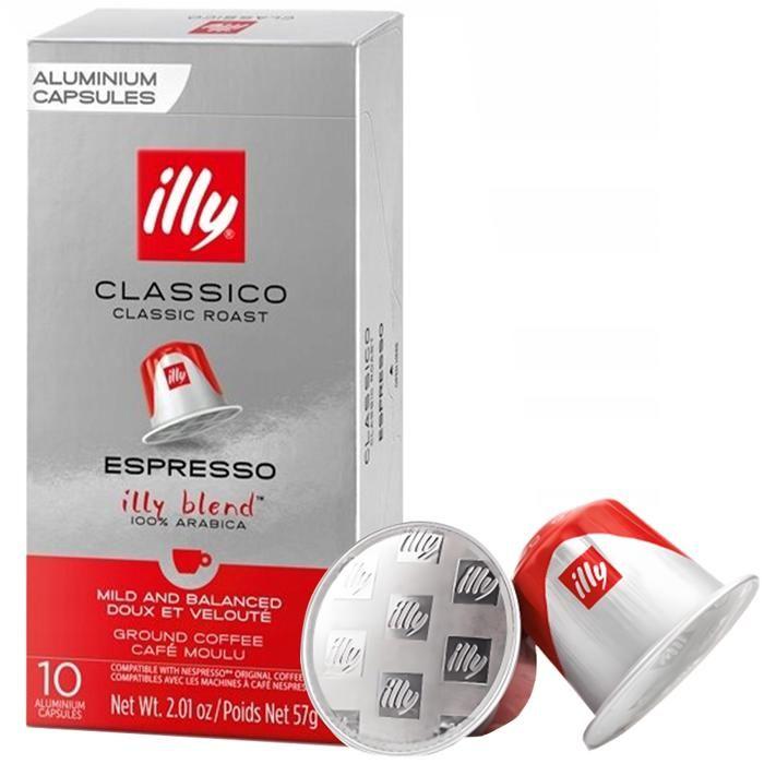 Kaffeekapseln - Illy - Classico - Espresso intensiv 100 Prozent Arabica Nespresso 10 Einheiten