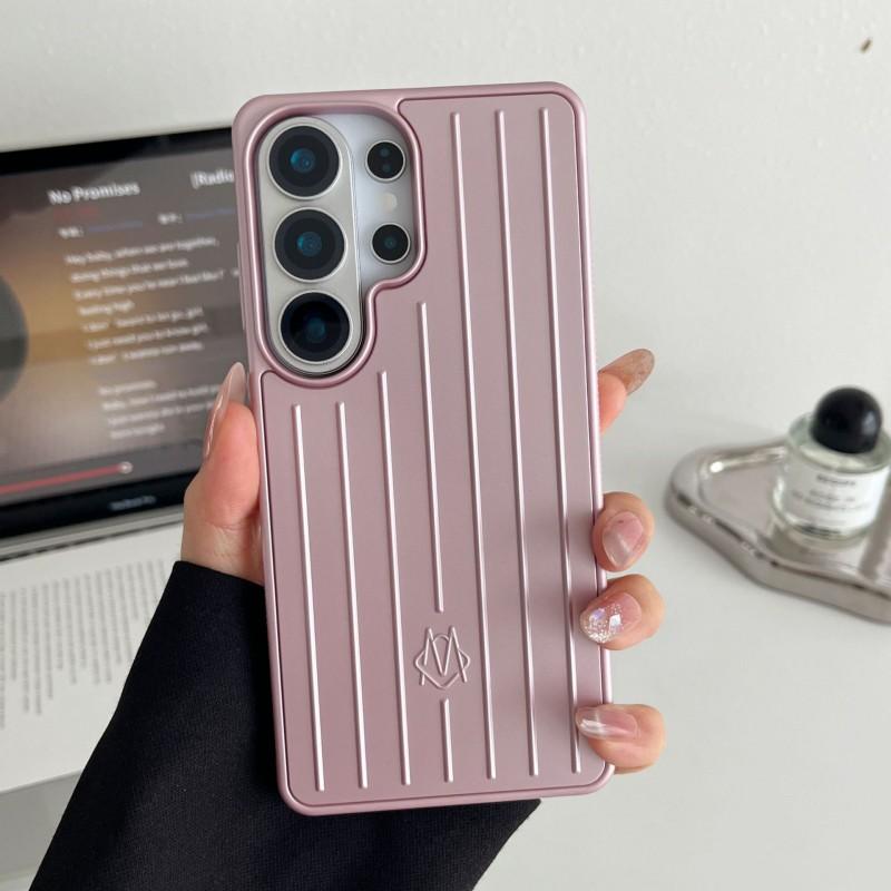 RIMOWA Kompatible Galaxy S26 Ultra S25 Handyhülle Galvanisierte PC Schutzhülle Schlank Leicht für den täglichen Gebrauch S24 Original Box gray