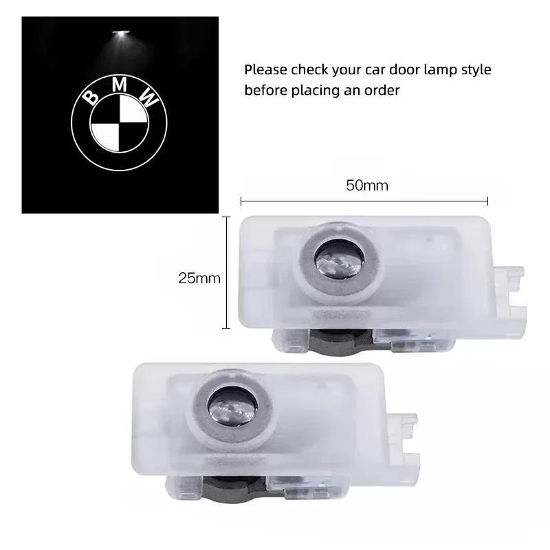BMW GROUP 2/4 Stück Auto LED HD Willkommens-Türleuchten für BMW 1er F40 / 3er G20 G21 / 8er G29 Z4 / M4 M G02 M8 X7 G07 9e 2Pieces For 2Doors&4500K&4.5W schwarz weiße