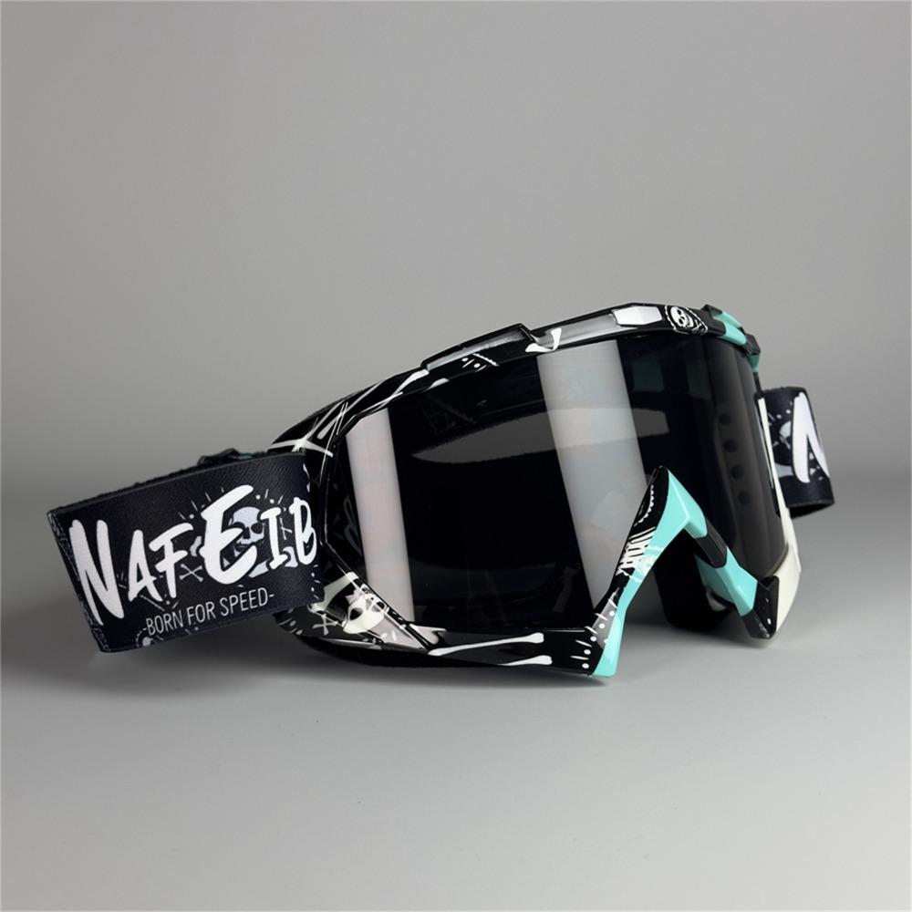 MX Reit-Ski-Brille Mountainbike-Motorrad-Brille Radsport-ATV-Brille für Jugendliche Kinder Green grey
