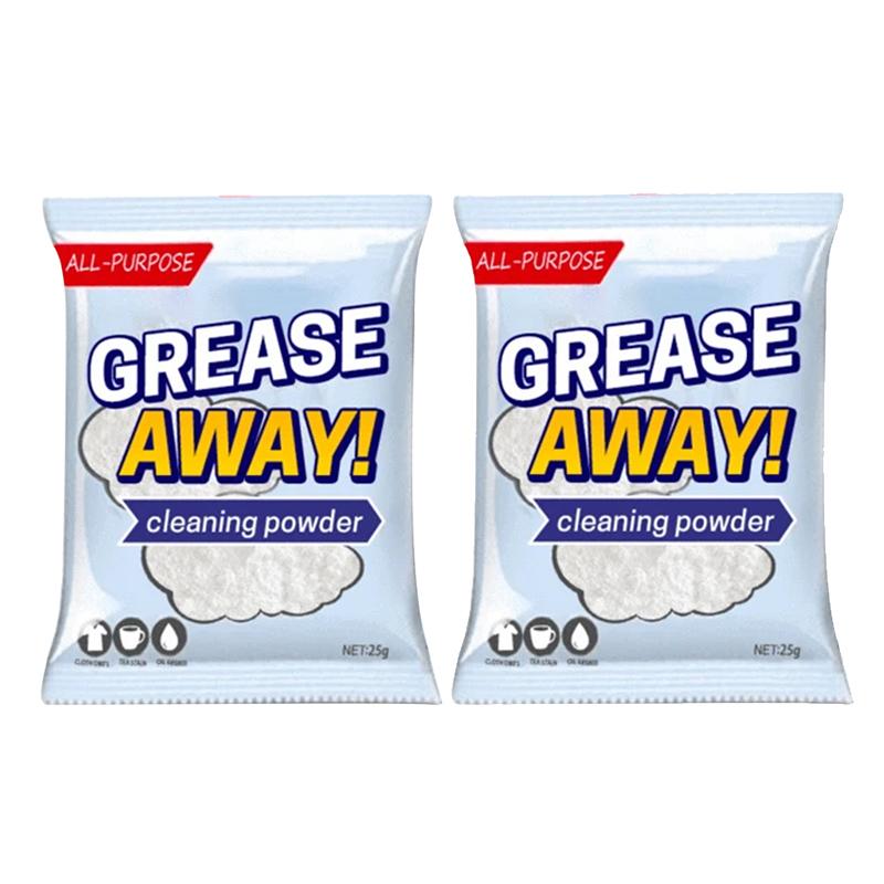 25/50 g Allzweck-Reinigungspulver, kraftvoller Küchenreiniger, Pulver-Schmutzentferner, Reiniger für hartnäckige Fettflecken, für Grill, Ofen, Herd, Töpfe 50g