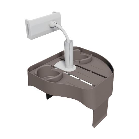 3-in-1 Handyhalter mit Getränkehalter Verstellbar Outdoor-Spas Whirlpool Aufblasbare Pools gray