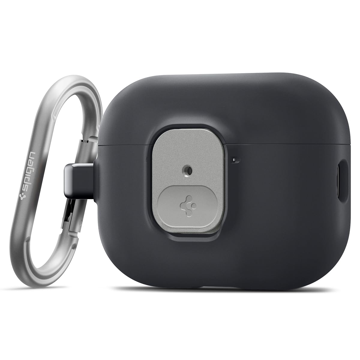 Spigen AirPods Pro 3 Kompatibel mit AirPods Pro 3. Generation mit Verriegelung Verlustfreies kabelloses Laden TPU und PC Karabiner Schock Ladeleuchte Nano ACS10133 Hülle,