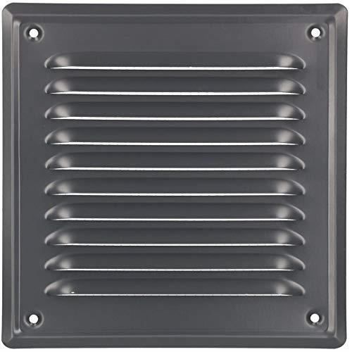 Lüftungsgitter KOTARBAU 165x165 mm lackiert für Kamin mit korrosionsbeständigem Dampfreiniger anthrazit hell