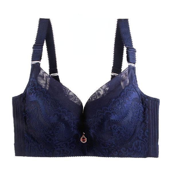 Gepolsterte Push-up-BHs für Damen, Spitzen-BH in Übergröße, mit Zwei-Cup-Bügel-Büstenhalter, CDE-Cup-BHs in Übergröße für Damen 44/100C
