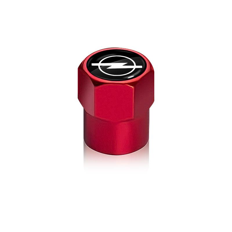 4 Stück Auto Ventilkappenkappen Abdeckung Wasserdicht Autozubehör Für Opel Astra j Insignia Astra g Corsa Zafira b Mokka Vivaro Meriva rot