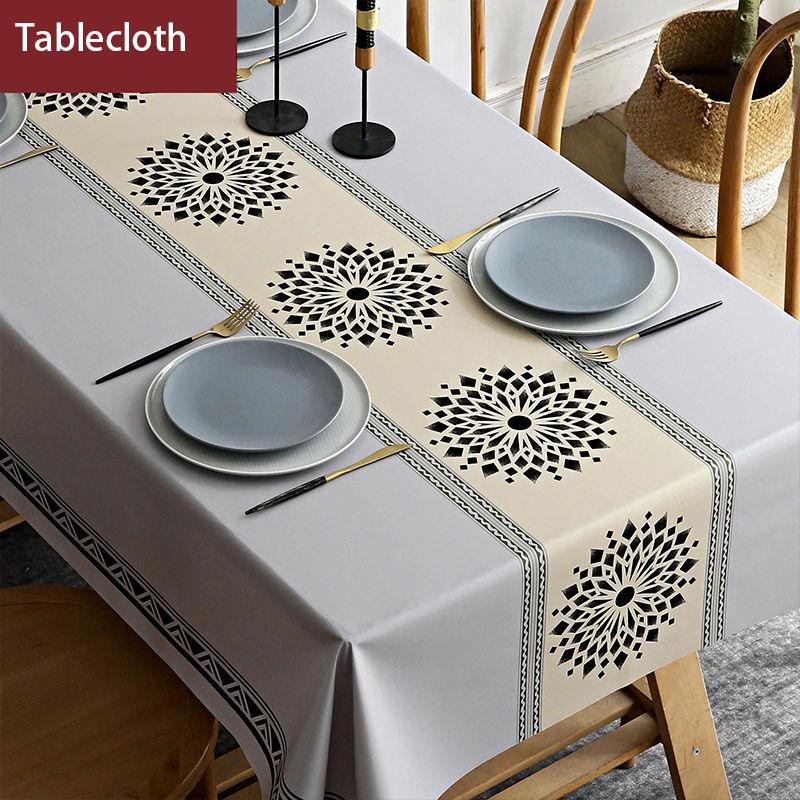 PVC-Tischdecke, wasserdicht und ölbeständig, Einweg-Tischdecke, rechteckige Tischunterlage, frischer europäischer pastoraler Stil 120cm*180cm