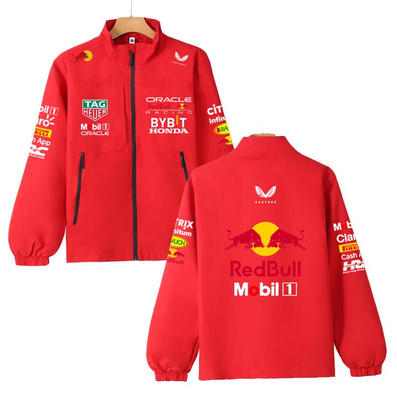 F1 Red Bull Team Mantel F1 Formel Rennsport Sommer Red Bull Racing Team Stormtrooper Mantel Jacke M rot