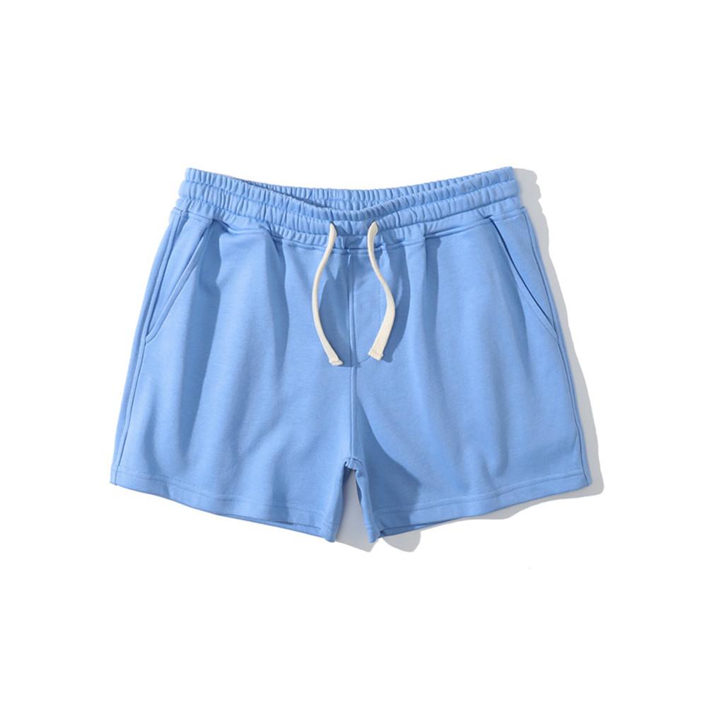 Sommer Bodybuilding Sport Shorts Männer Casual Bermuda Gym Fitness Running Training Hosen Männliche Baumwolle Sport Böden XXL himmelblaue