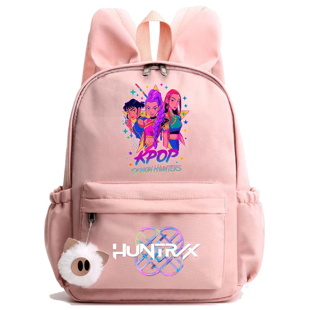 Anime K-Pop Bedruckter Wasserdichter Rucksack Student Teenager Schultasche für Junge Mädchen Schultasche Schultasche Damen Große Kapazität Reisetasche Kindergeschenk Mochila