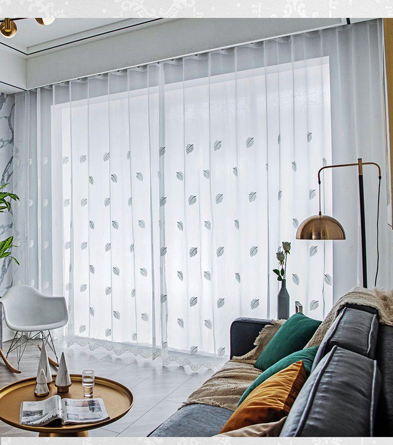 Minimalistische Vorhänge Sommer Durchscheinende Insektensichere Fenstergitter Schlafzimmer Wohnzimmer Balkon Fenstergitter Sonnenschutz Langlebige Vorhänge 150*270cm