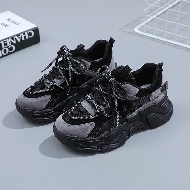 Q6601 Laufschuhe Damen Neue Laufschuhe Trendige Damenschuhe Freizeitschuhe Herbst Daddy Shoes Damen Sport 40