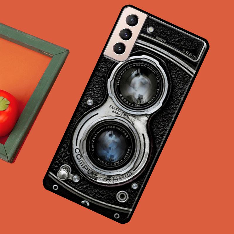 Retro Kamera Vintage Weiche Fall Für Samsung Galaxy S22 S21 Ultra Note 20 Note 10 S8 S9 S10 Plus S20 FE Abdeckung Galaxy Note 20