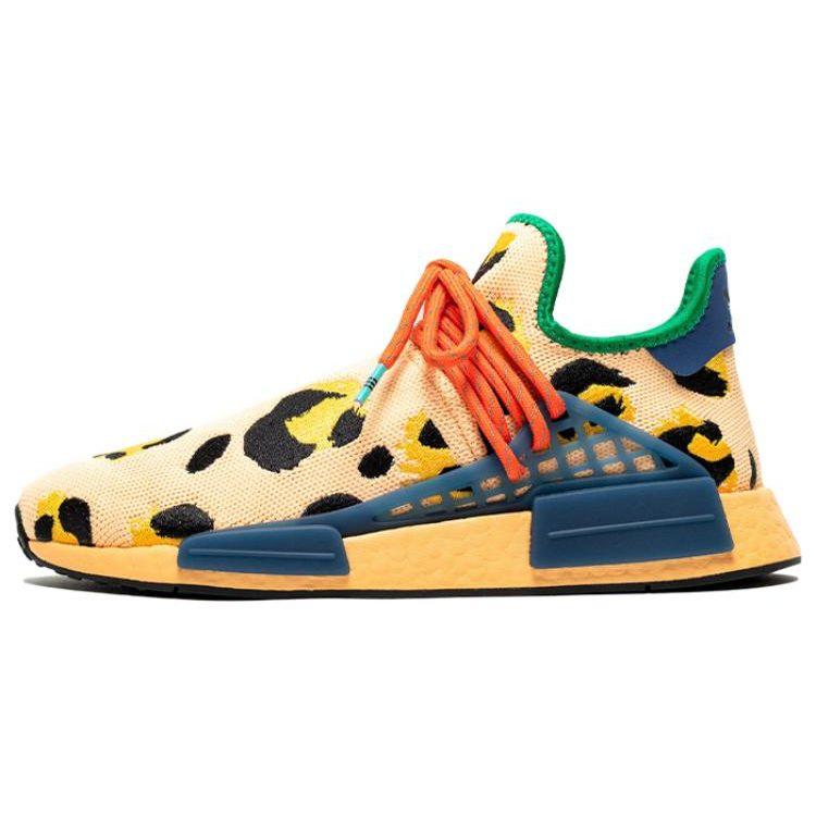 Pharrell x adidas NMD Human Race Animal Print - Pulse Amber Unisex-Sneaker Mehrfarbig Bold-Gold Schwarz HP3221 44