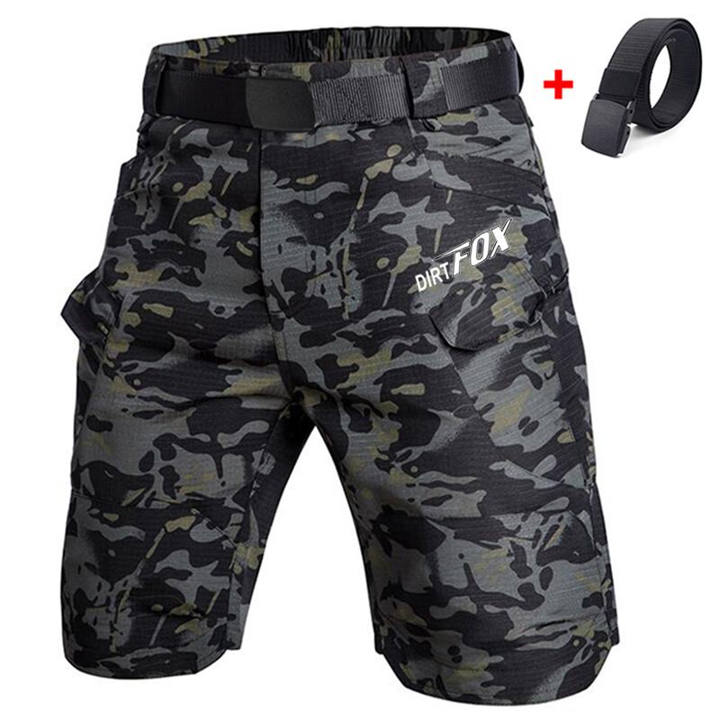 DIRTFOX Radsport Team Shorts Mtb Downhill Hosen Atmungsaktiv Herren Shorts Fahrradbekleidung Rennrad Mountainbike Motocross Cargo Hosen 3XL (98-103KG)