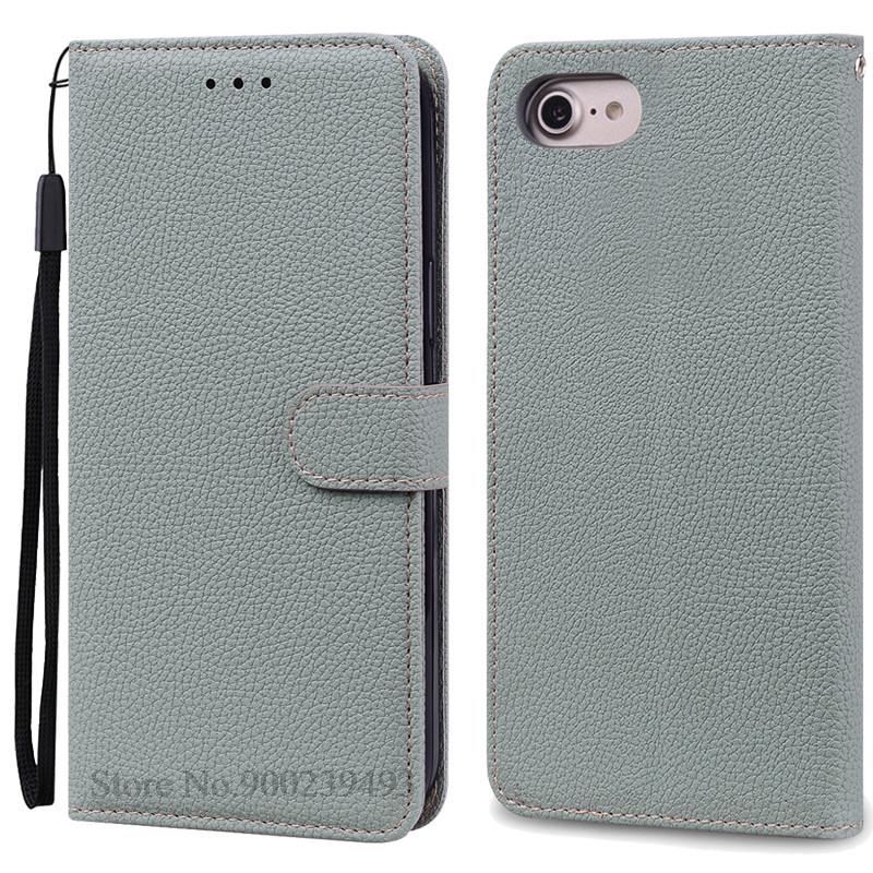 Luxus Brieftasche Hülle für iPhone 6 6S Hülle iPhone 7 8 Plus Weiche Silikon Leder Klapphülle für Coque iPhone 8 7 6 6S Plus Cover Tasche iPhone 6Plus 6S Plus graue