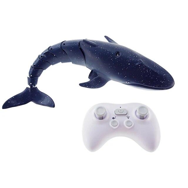 Smart Rc Shark Whale Spray Wasser Spielzeug Ferngesteuertes Boot Schiff U-Boot Roboter Fisch Elektrisches Spielzeug für Kinder Jungen Baby Kinder schwarz