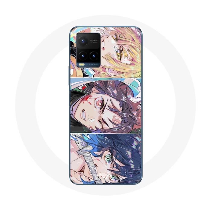 Coque pour Vivo Y21s 2021 / Y21 2021 Tanjiro Inosuke et Zenitsu Demon Slayer Kimetsu no Yaiba Manga