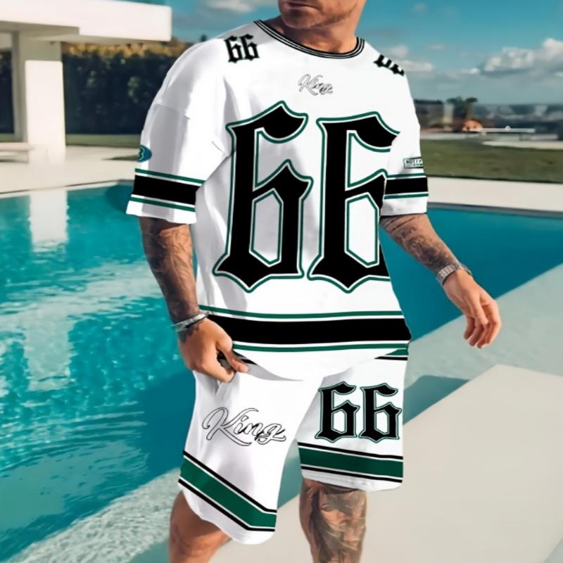 2025 Sommer neuer Herrenanzug lässig Rundhals Chicago Brief 3D-gedrucktes Muster Polyester Pullover Sommer täglich Outdoor Street wir 6XL