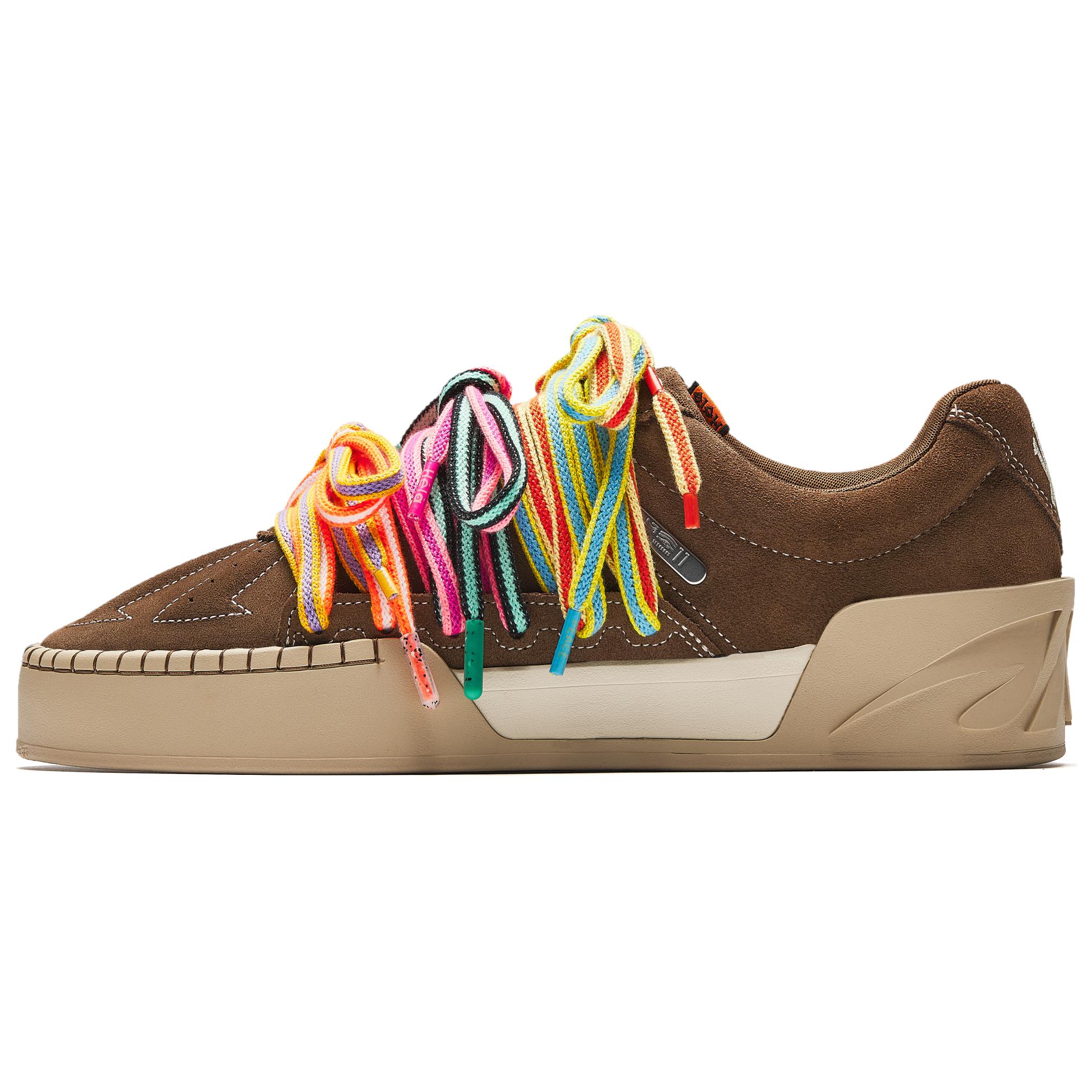 Anta Hélà Style Originalversion Rutschfest Abriebfest Low-Top Sneakers Herren-Sneakers Braun 112541810SF-3 46