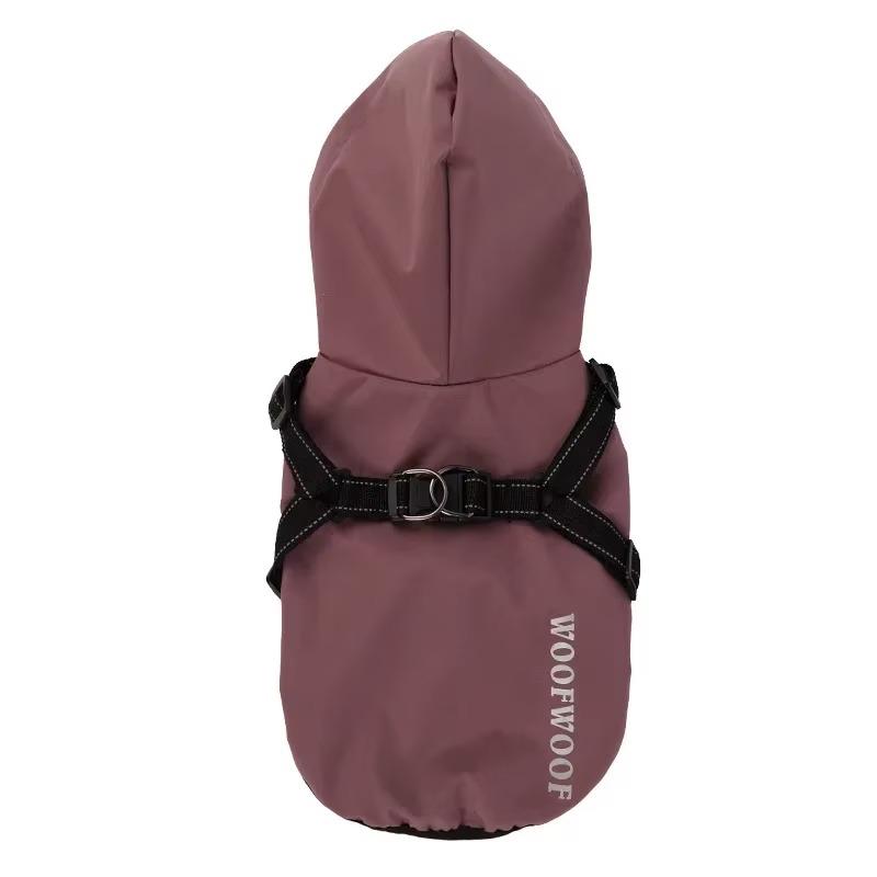 Hunderegenmantel 1 Stück Wasserdicht für Katzen und Hunde All-inclusive Atmungsaktiver Regenponcho Hunde Reflektierendes Heimtierzubehör XXL rot