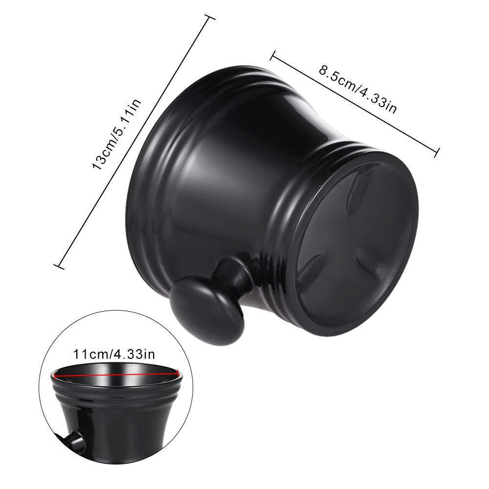 Herren-Rasierschale aus Kunststoff mit Griff, Seifenbecher, Schüssel, Friseur, Reinigung, Suppentasse für Rasierer